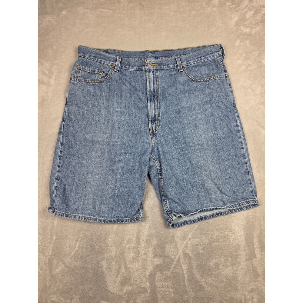 Vintage Levi's 550 Relaxed Fit Denim Shorts Mens 42 Fit 41 Blue Cotton Y2K
